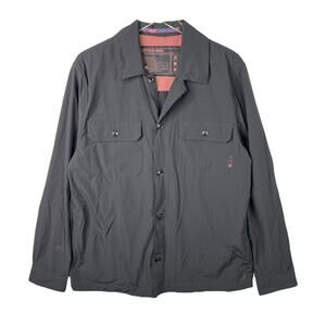 Scotch & Soda Black Overshirt Shirt Jacket Shacket Nylon 178995 Mens Large